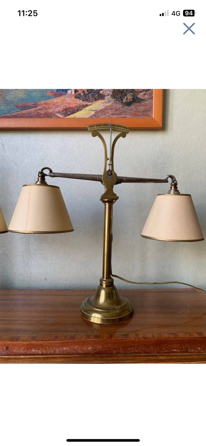 Pair of old table lamps