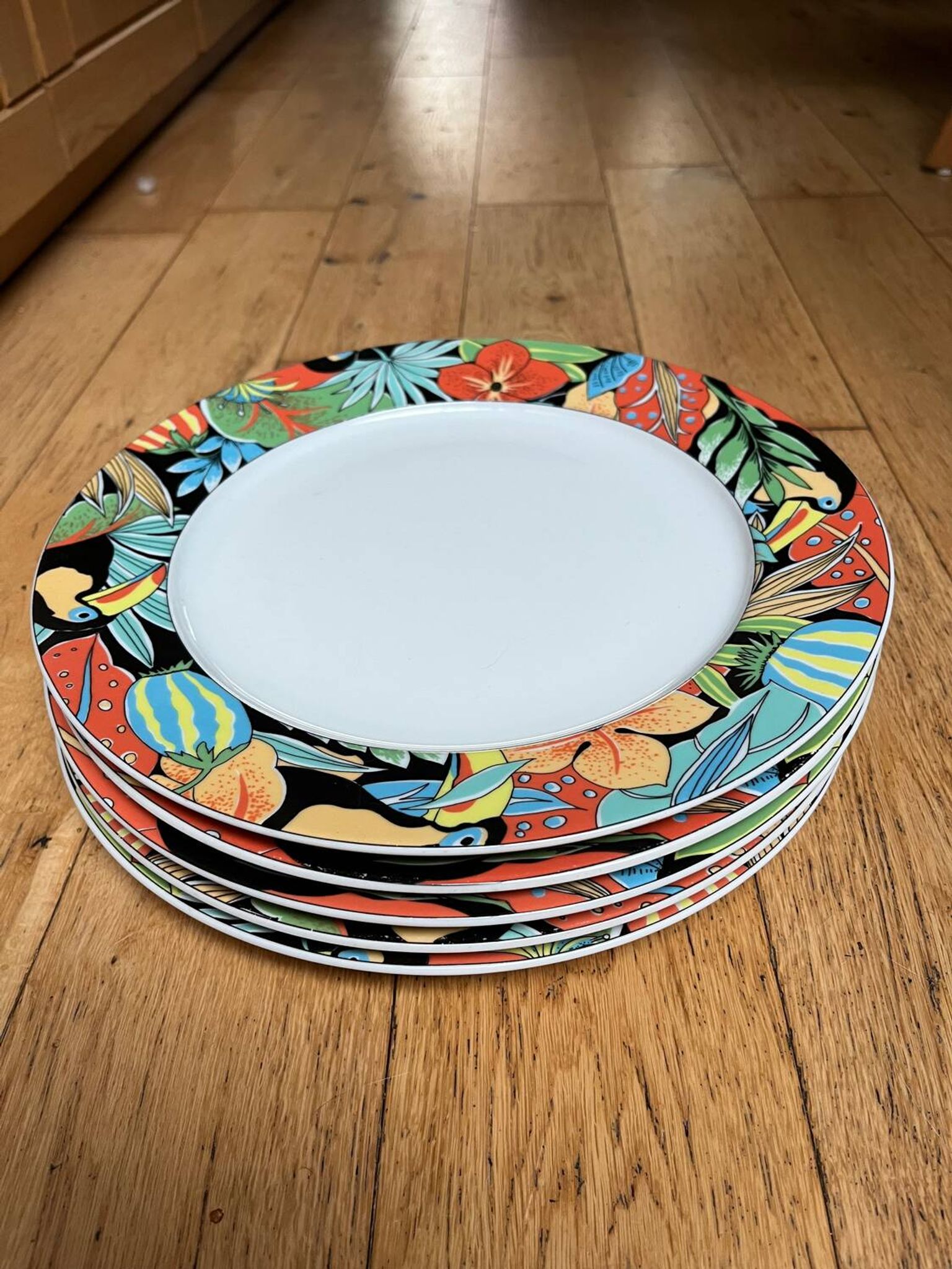 5 assiettes Pillivuyt « Toucan”