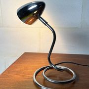 Space-Age chrome spiral desk lamp ⎜ 1980s