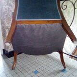 Voltaire armchair with a rack mechanism