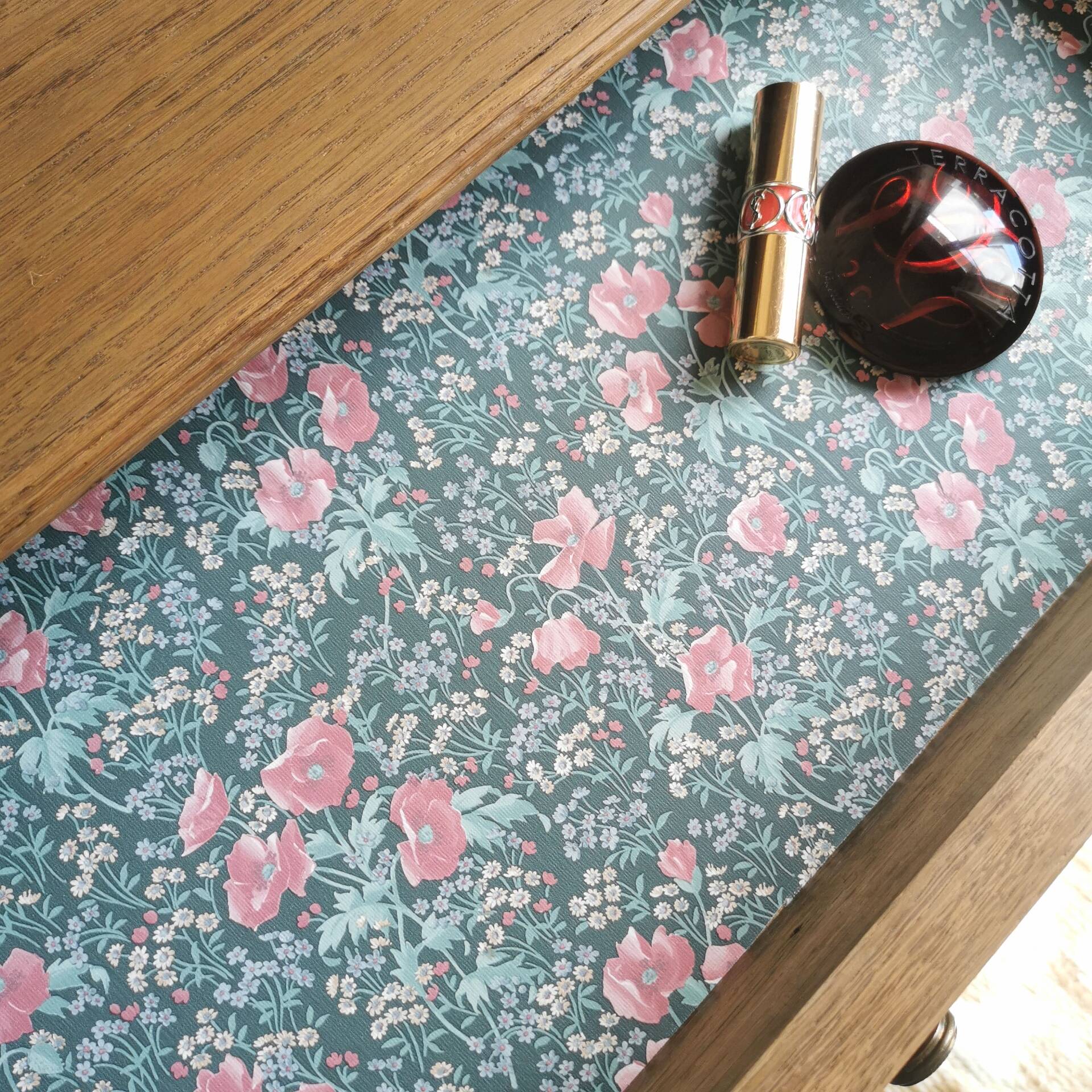 Coiffeuse Vintage en bois, entièrement restaurée