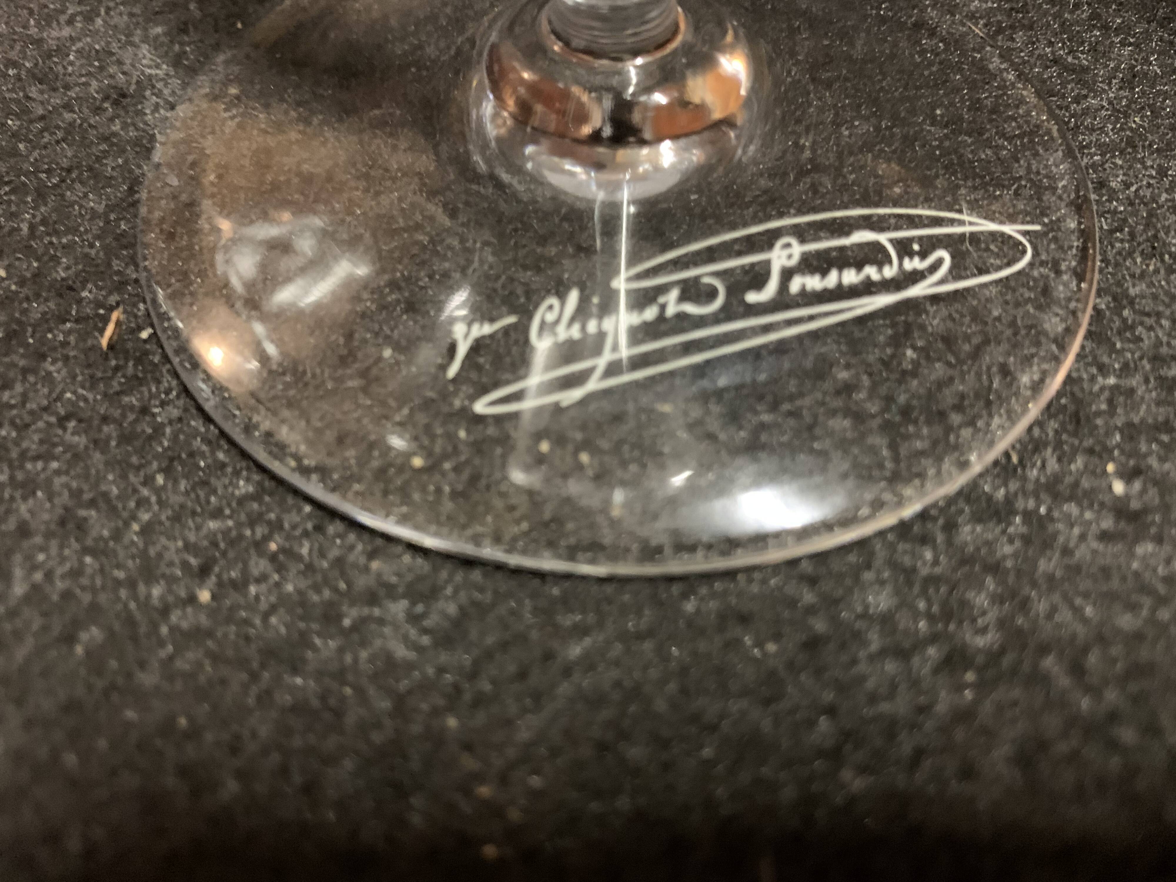 Série de 6 verres Veuve Cliquot