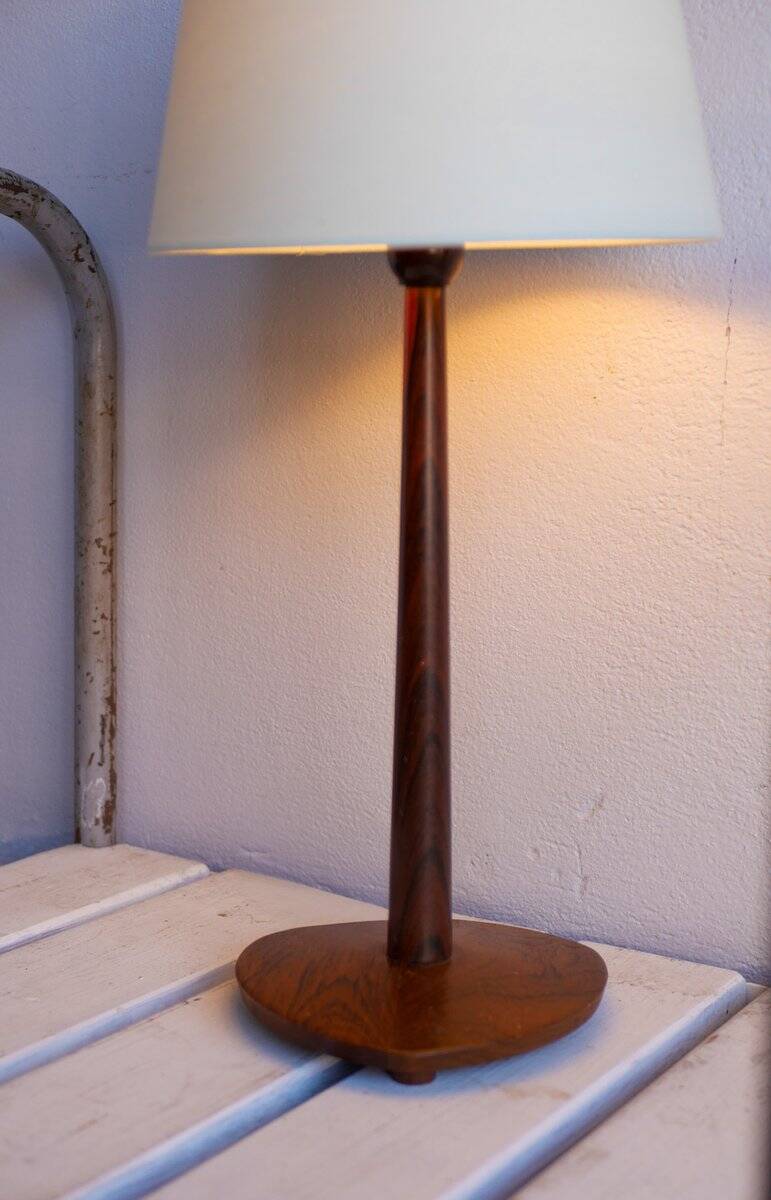 Modern teak table lamp from Eskilstuna Armatur
