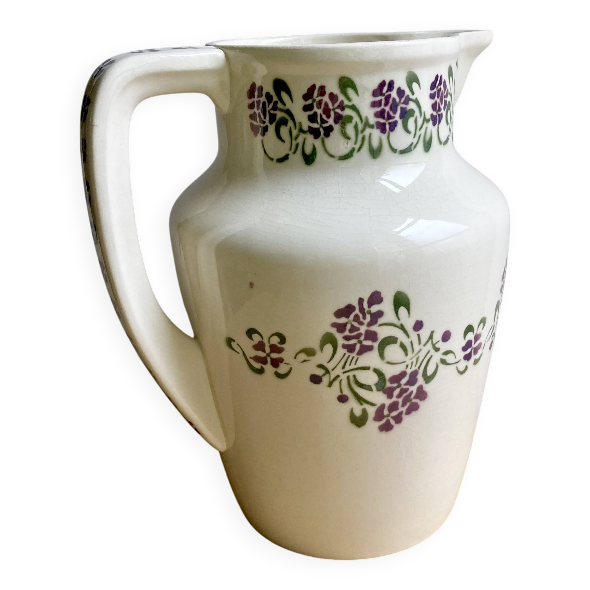 Pitcher / Vase / Jug - Ironstone - Art Nouveau