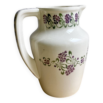 Pitcher / Vase / Jug - Ironstone - Art Nouveau