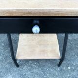 Vintage boarding school bedside table, 1950s
