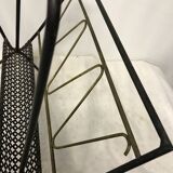 Metal black and gold magazine rack