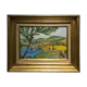 Tableau ancien paysage de Toscane daté 1989