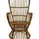 Set of two mid century rattan armchairs by bonacina 1950 design