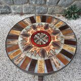 Round coffee table, ceramic 50s