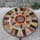 Round coffee table, ceramic 50s
