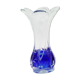 Blue glass vase