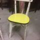 2 sun yellow formica chairs