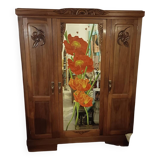 Armoire art déco en noyer