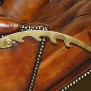 Chesterfield Club Armchair in Hand-Dyed Leather