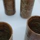6 verres haut en grès pyrité