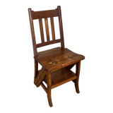 Wooden stepladder chair