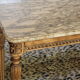 Console old feet wood and marble top