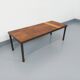 Vintage rectangular coffee table by Jean Jaffeux in steel and ceramic from the 60s
