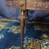 Coffee table in brass and marble 1960