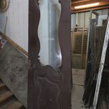 Old glass shop door in oak