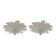 Murano Glass Sputnik Chandelier Flush Mounts - a Pair