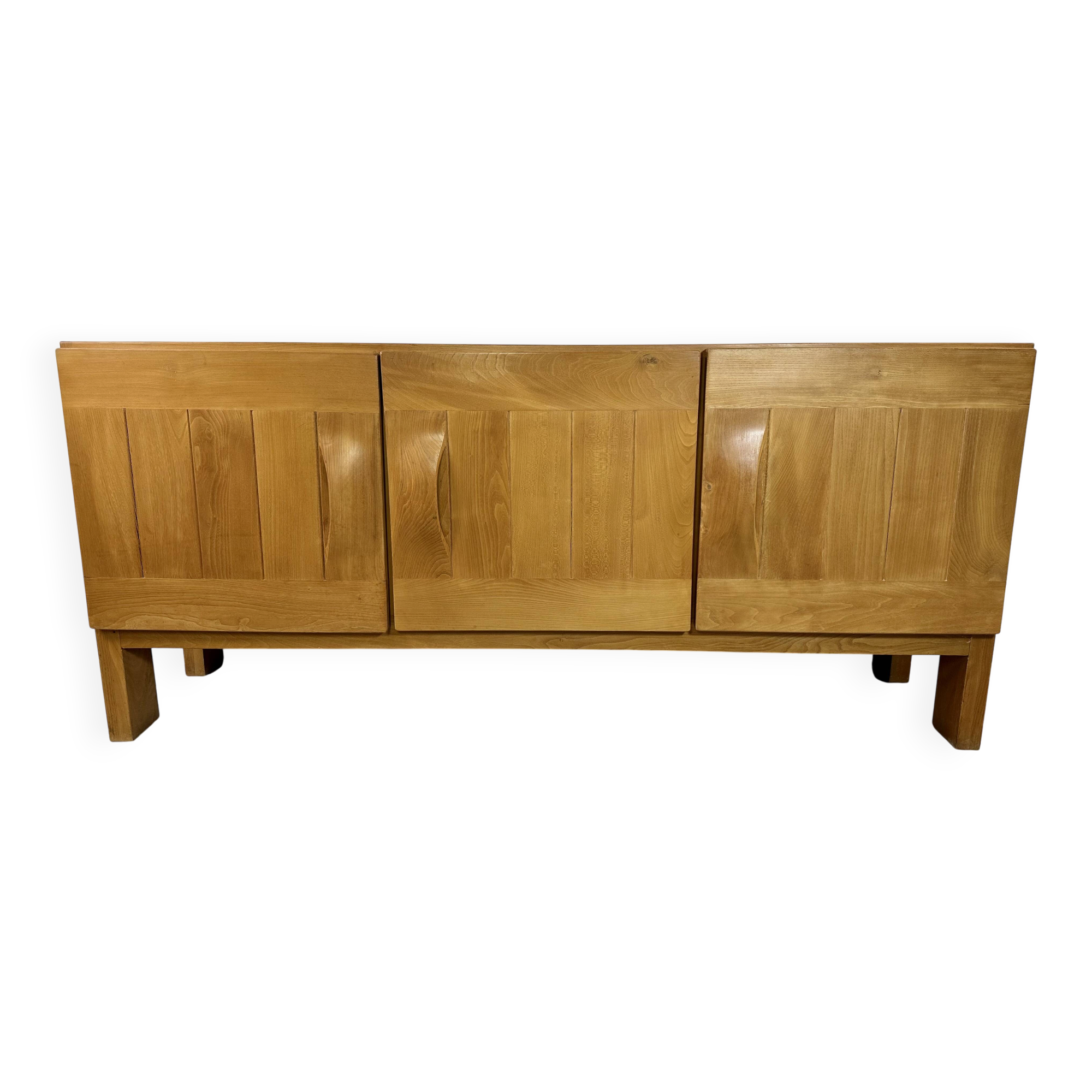 Massive oiled elm enfilade maison regain 1970