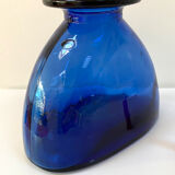 Vintage cobalt blue glass vase
