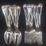 Silver shell cutlery