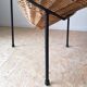 Wicker armchair years 60 tripod