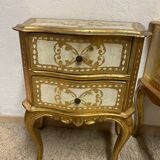 Pair of Italian Florentine bedside tables