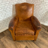 Club armchair in leather 1930