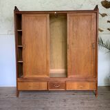 Wardrobe sliding door vintage oak