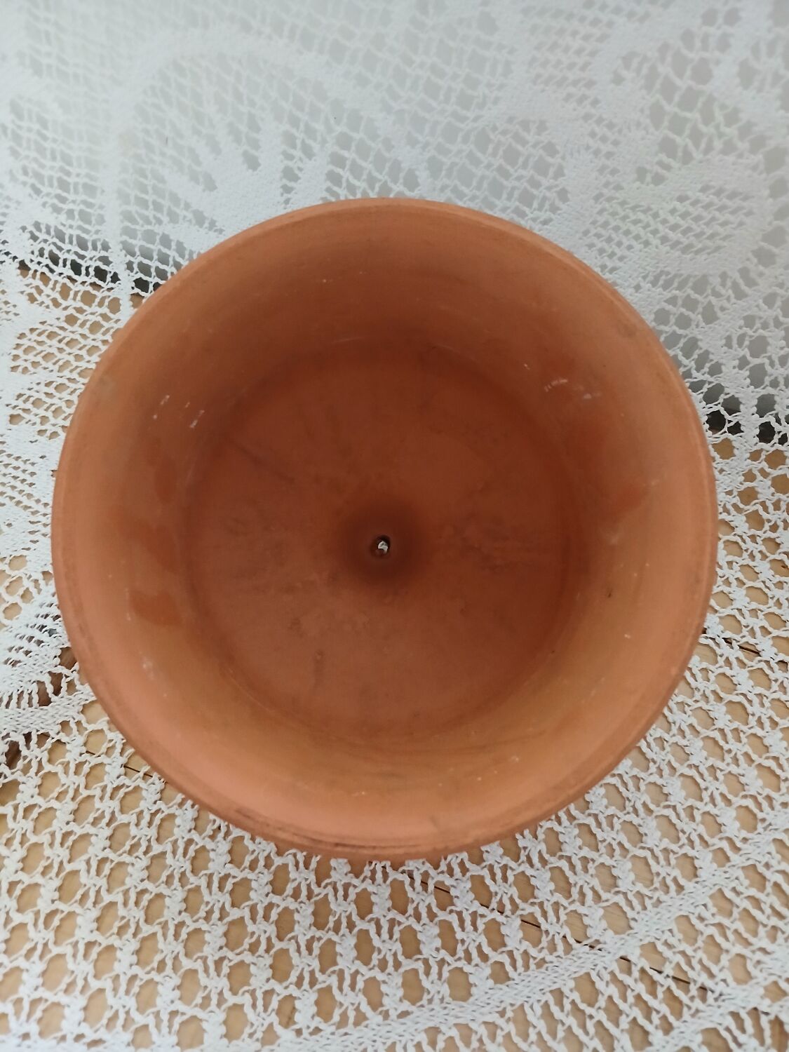 Terracotta butter dish with dome