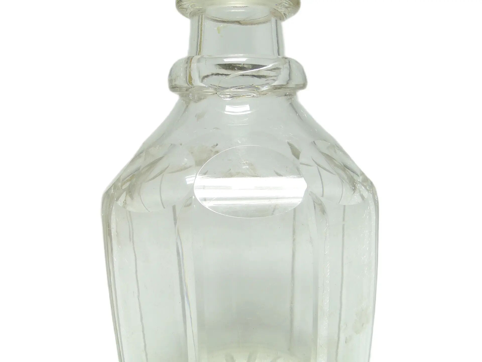 Carafe Biedermeier, cristal, France, 19e siècle