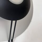 Vintage wall lamp, aluminum and sandblasted glass, Italy 1980