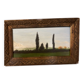 Landscape oil painting - French artist