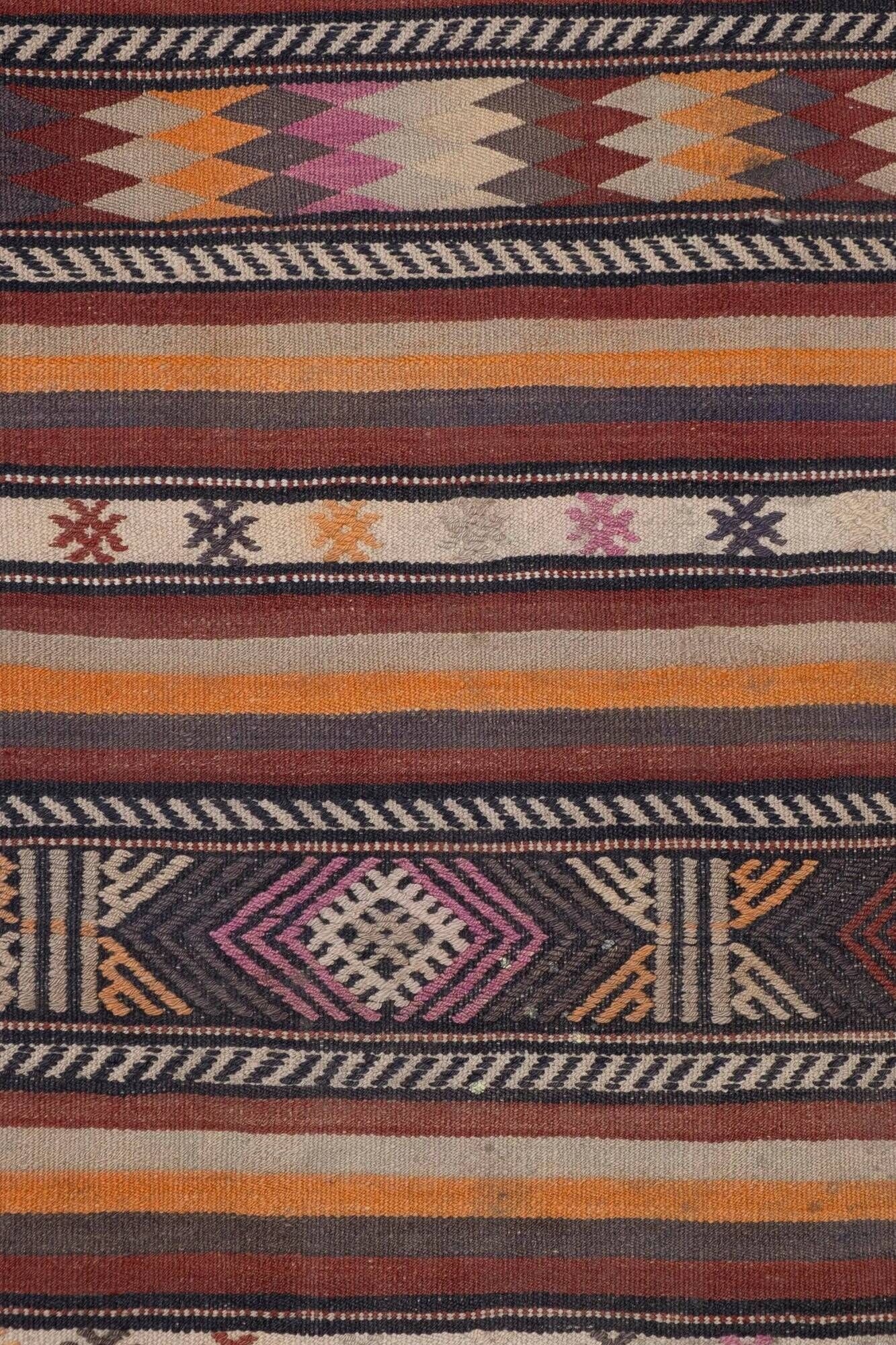 Vintage Turkish hallway rug 80x512 cm