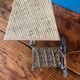 Small metal reading light or accordion lamp
