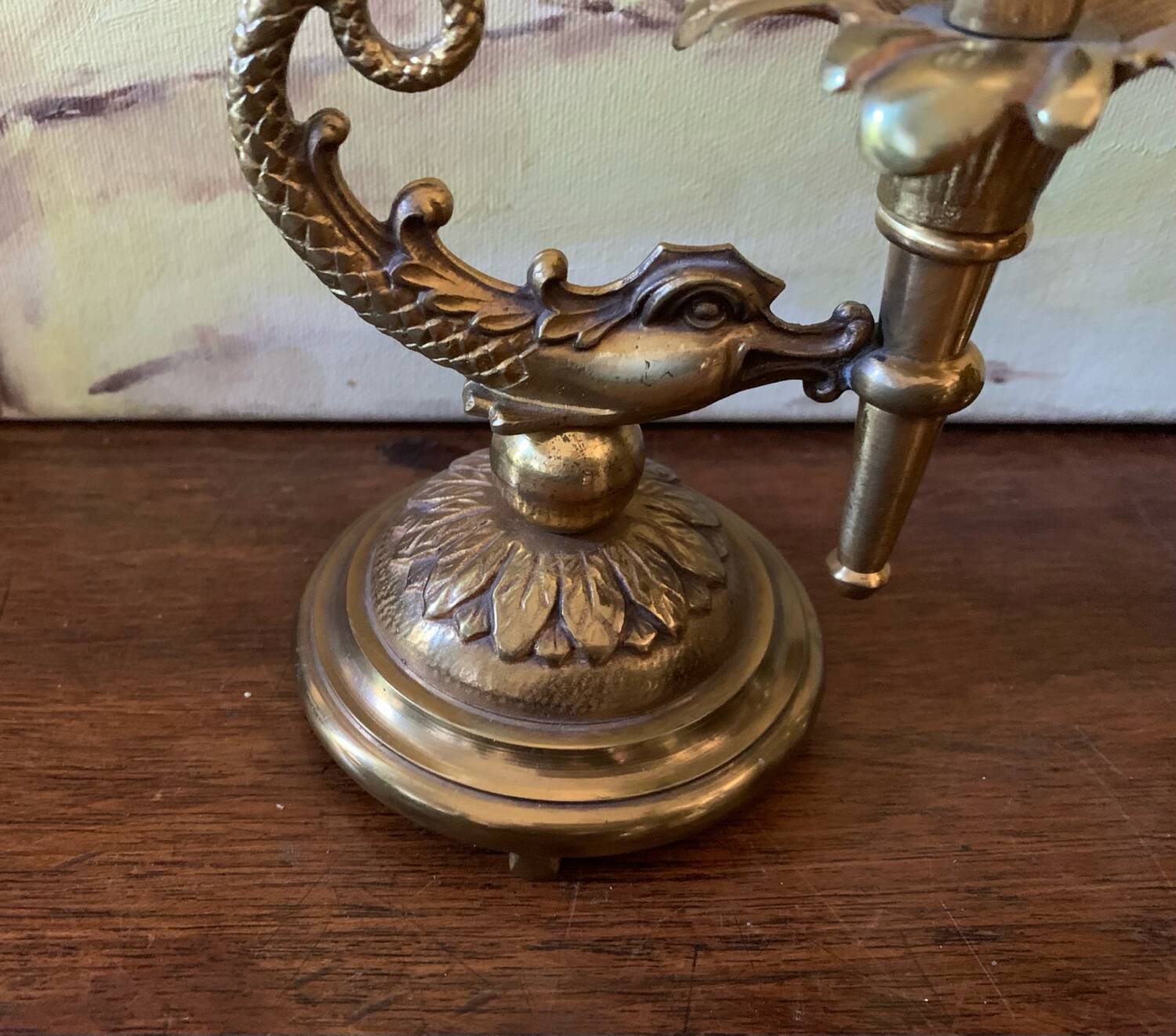 Bronze candlesticks lamp bases