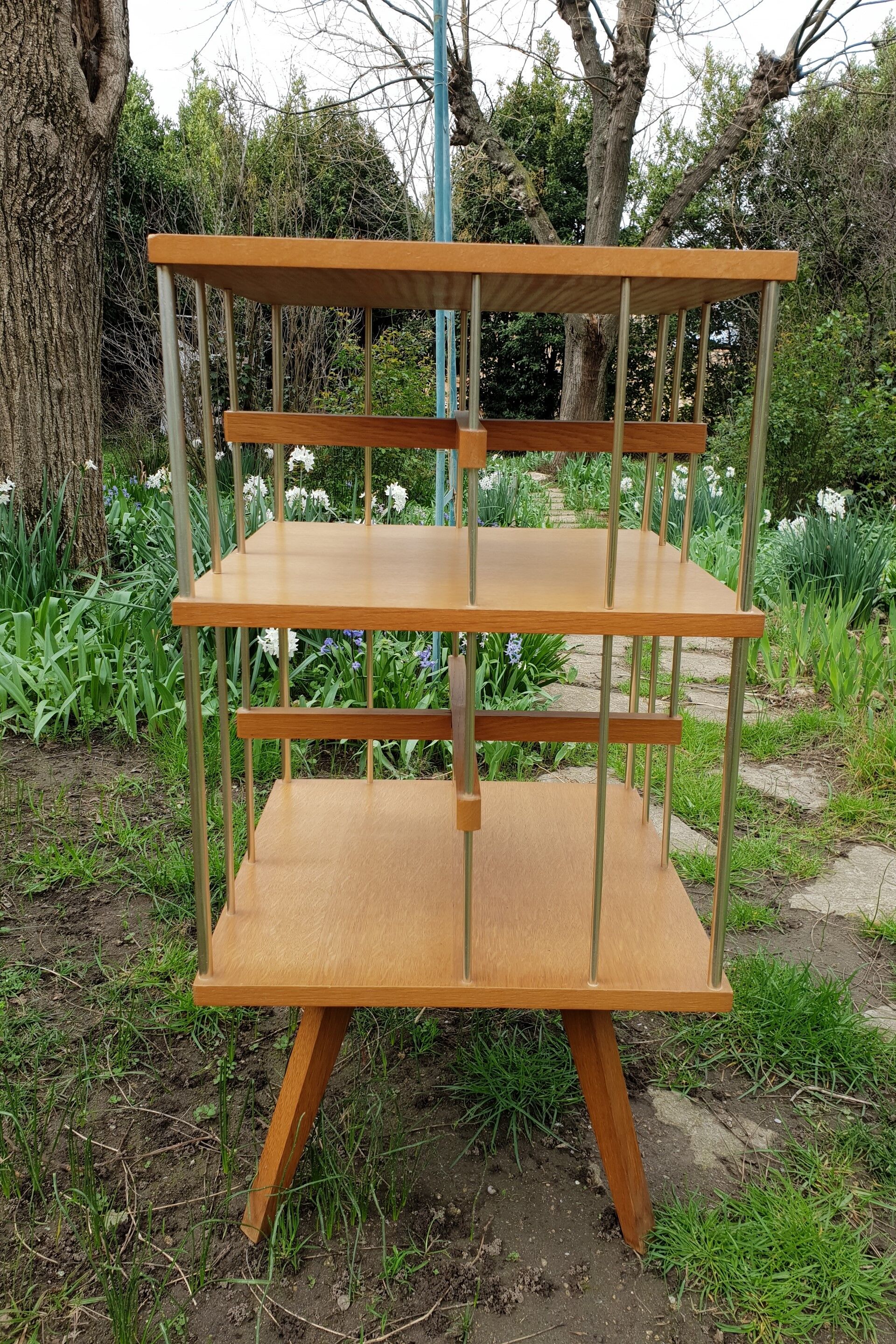 Vintage revolving library