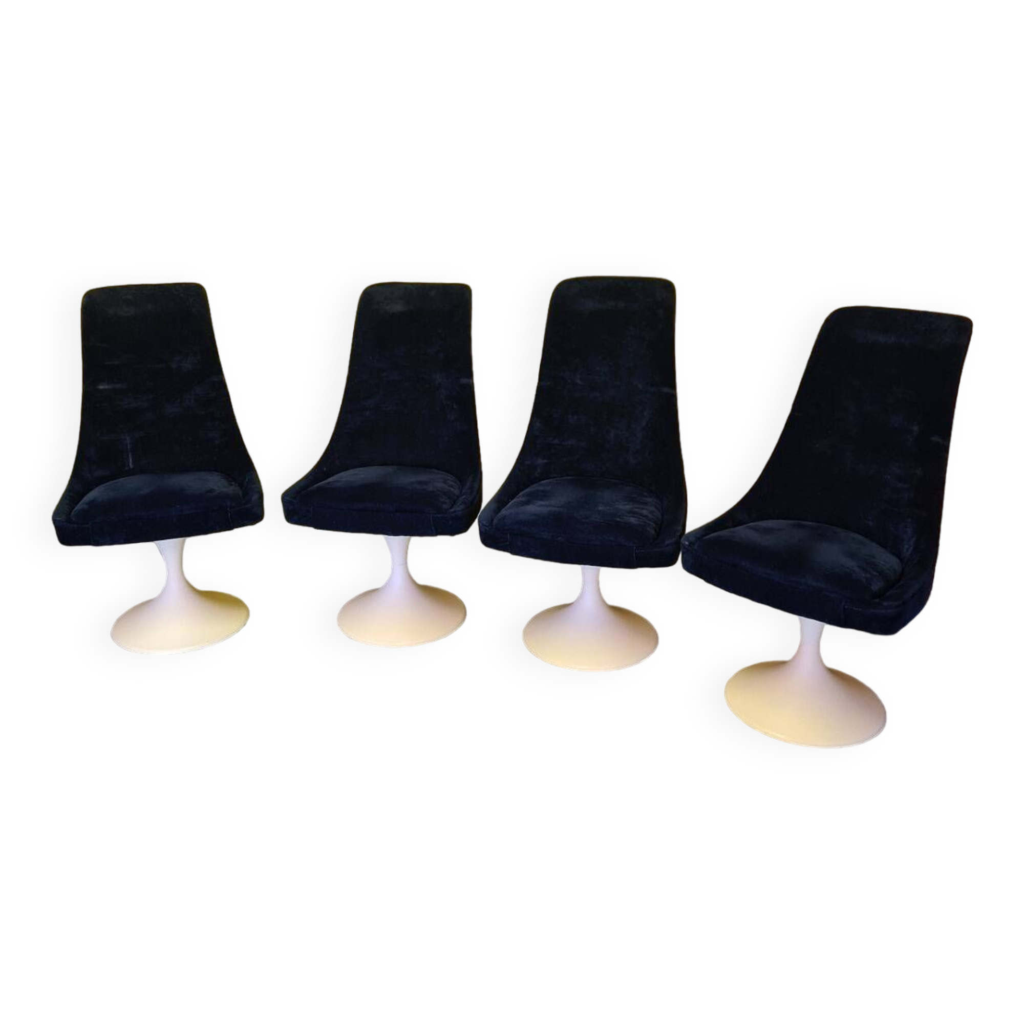 4 Space Age Swivel Dining Room Chairs From The 70s