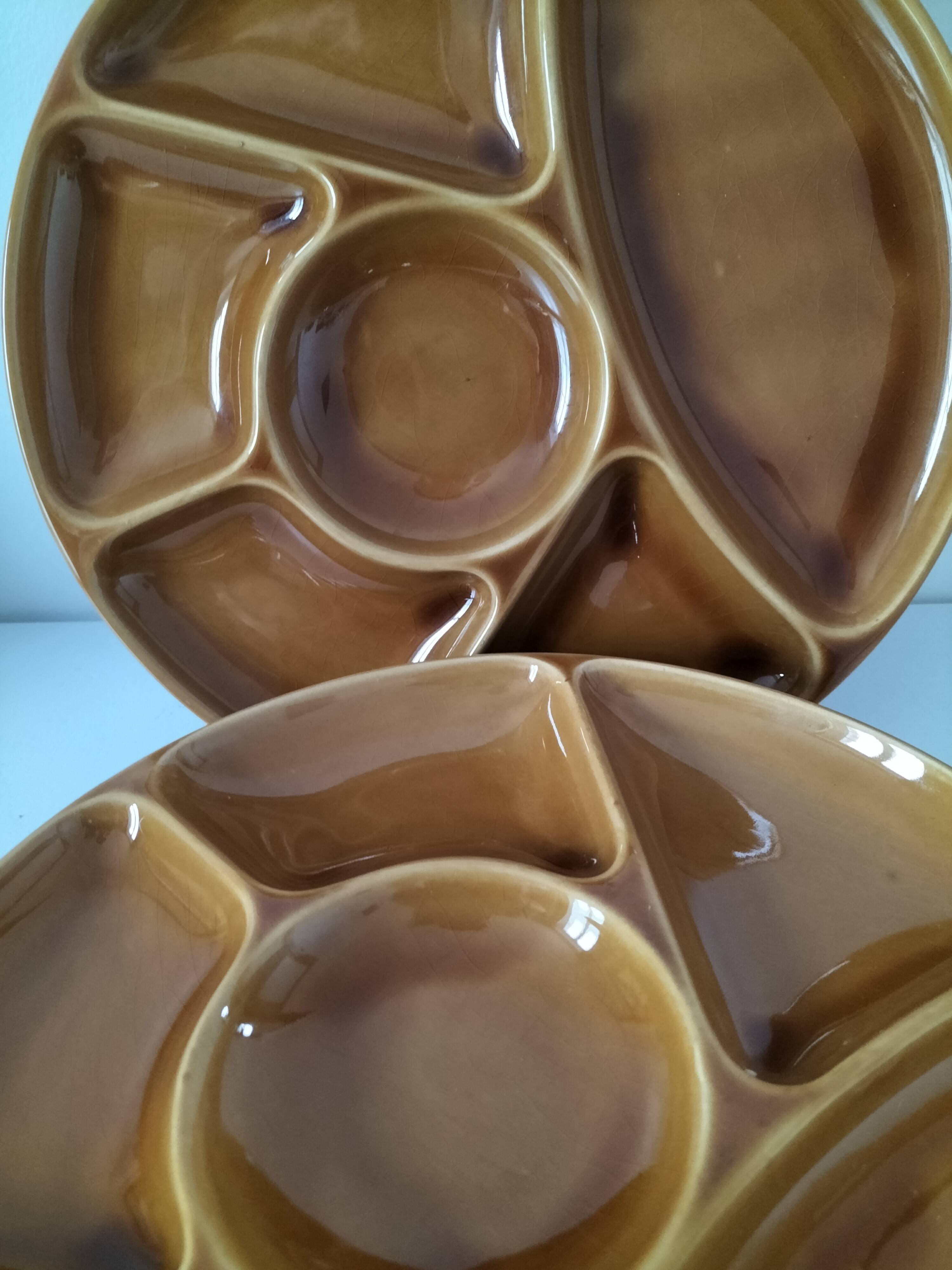 Gien France Compartment Plates