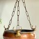 Cache-pot suspendu aux 3 buffles vintage