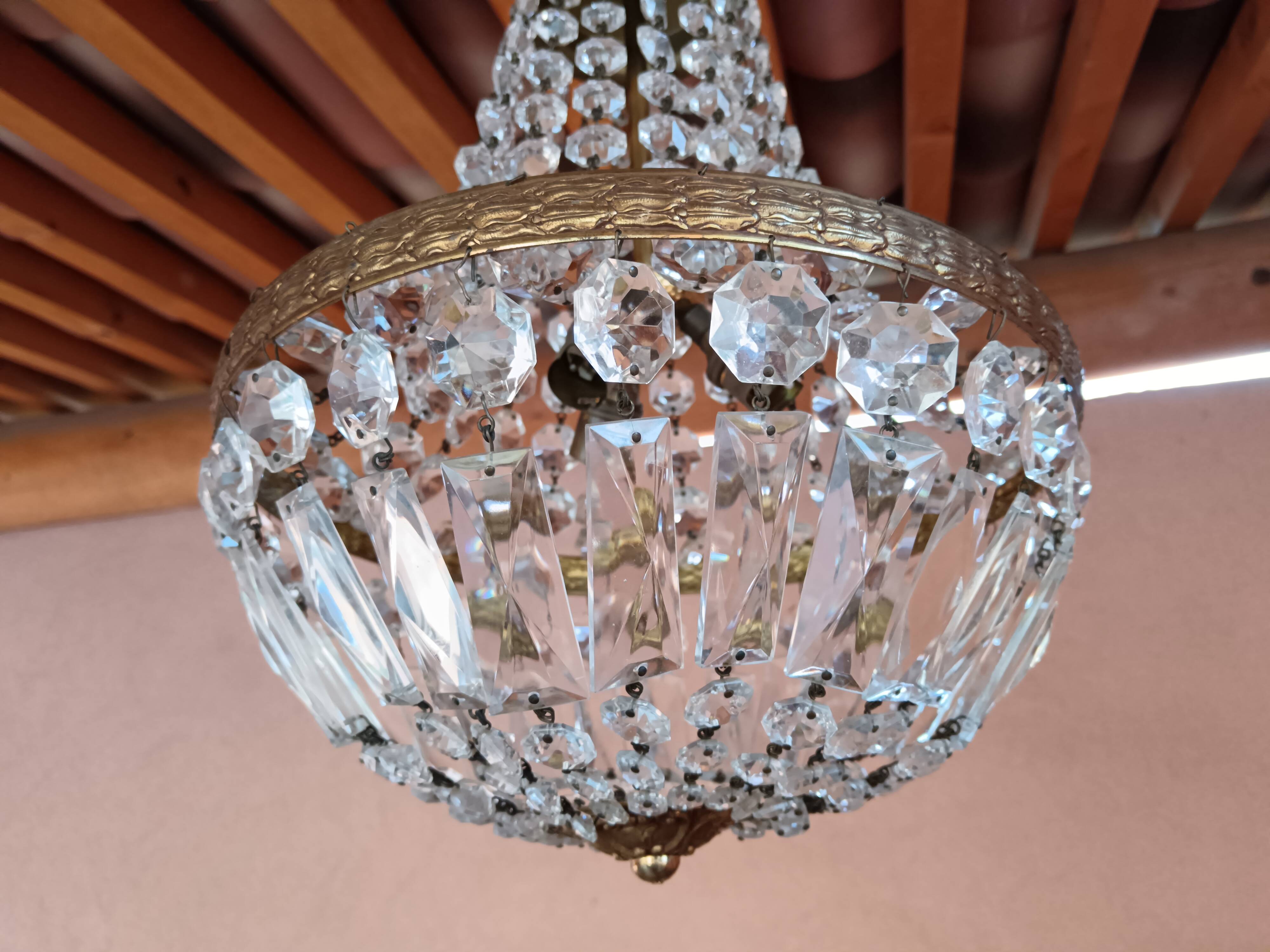 Balloon chandelier with tassels ø 30 cm