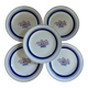 5 assiettes à dessert anciennes Digoin et Sarreguemines