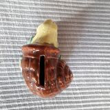 Vintage ceramic in the shape of a snail