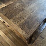 Farm table with its two benches