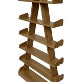 Vintage pyramid cabinet bookcase solid wood design