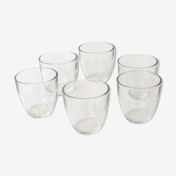 6 verres gigognes duralex vintage  - modèle classique